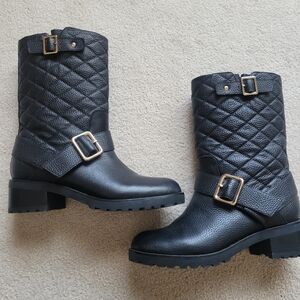 NWOT WHBM Carlin Mid Calf Leather Boots -  Size 5.5